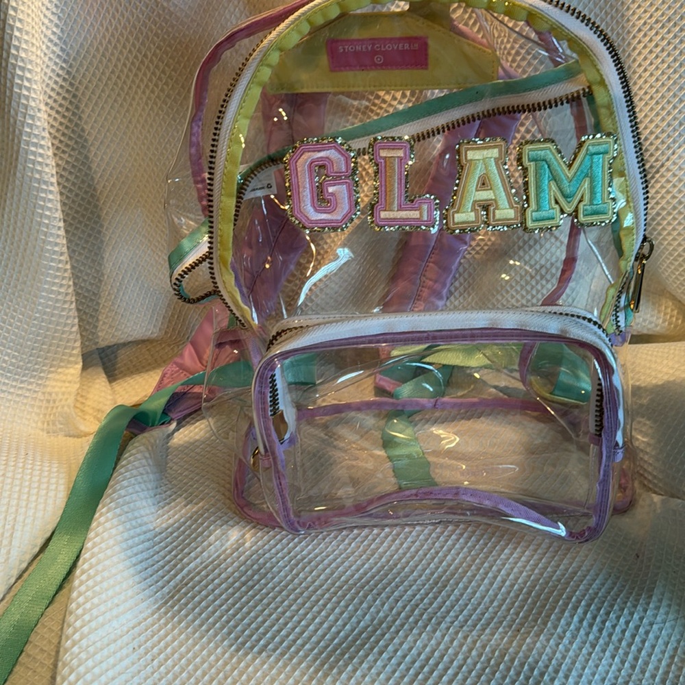 Stoney Clover Clear Backpack EUC Like New